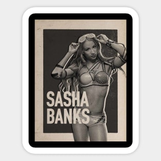 Sasha Bank Vintage Sticker